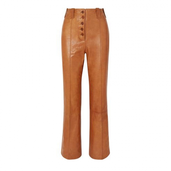 Ladies Leather Chinno Trouser