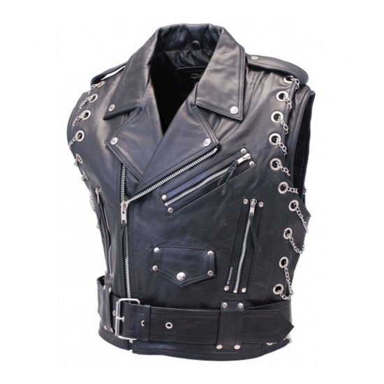 Men Leather Vests
