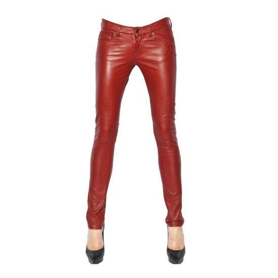 Ladies Leather Chinno Trouser