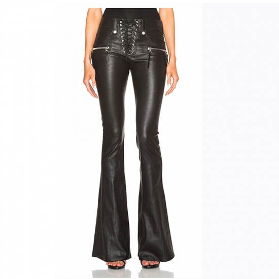 Ladies Leather Chinno Trouser