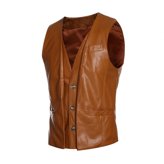 Men Leather Vests