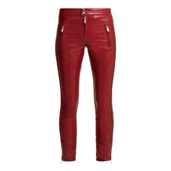 Ladies Leather Chinno Trouser