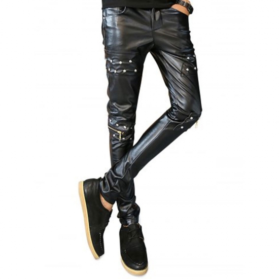 Men Leather Trouser